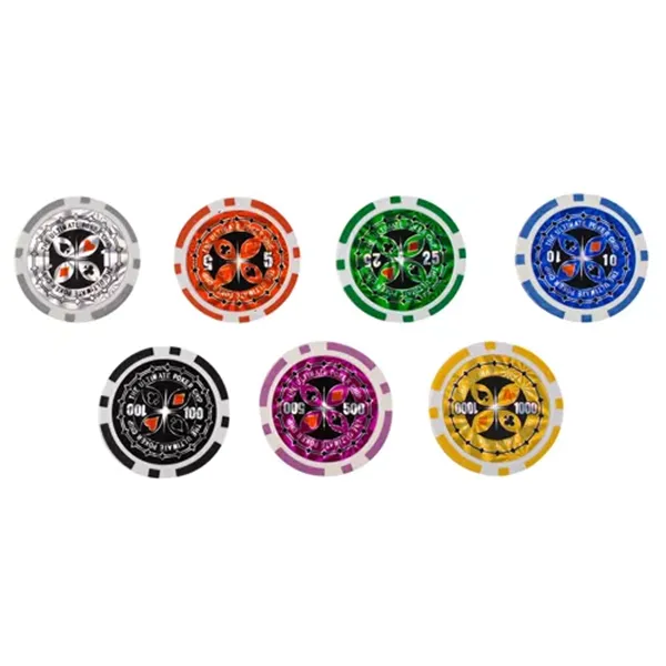 Pokeri - 500 pelimerkin setti kotelossa HQ 23529