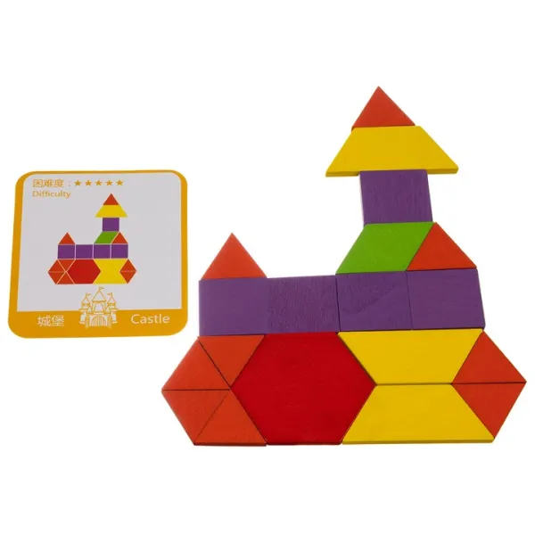 Educational puzzle - geometric shapes