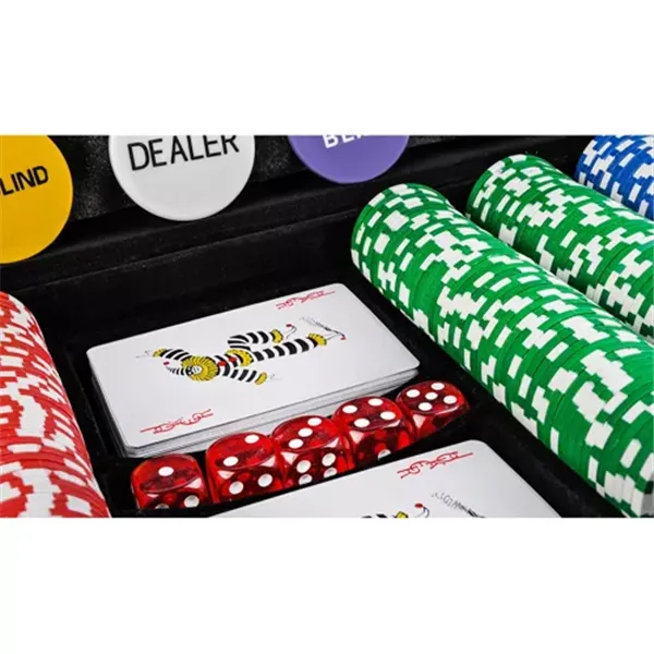 Pokeri - 500 pelimerkin setti kotelossa HQ 23529