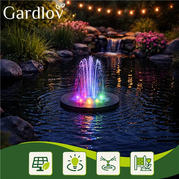Saules dārza strūklaka LED Gardlov 23227