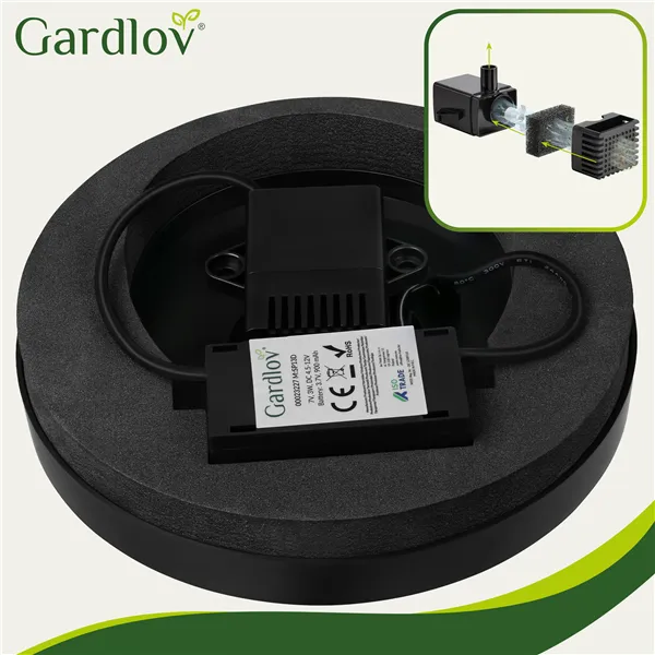 Päikeseenergial töötav aia purskkaev LED Gardlov 23227
