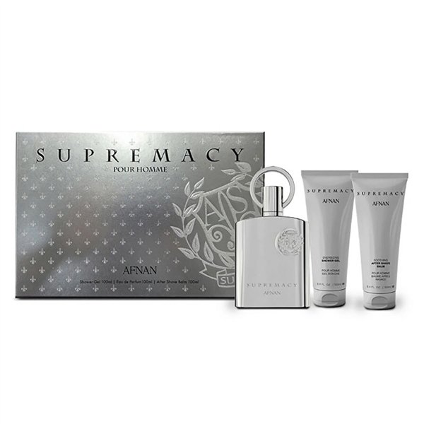 Afnan Supremacy Eau De Parfum 100ml Balsamo After Shave 100ml Gel De Baño 100ml