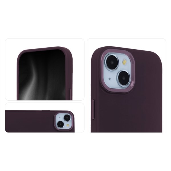 Satin Elegant Case for iPhone 13 6,1&quot burgundy