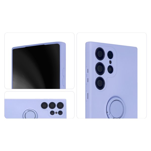 Finger Ring Case for Samsung Galaxy S21 FE purple