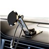 Setty magnetic car windshield holder round clear black QUSM-S-RC-01