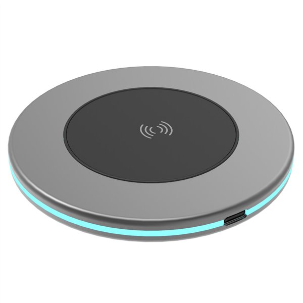 Setty Recycling inductive charger 15W LED silver QRLI-15-LD-07