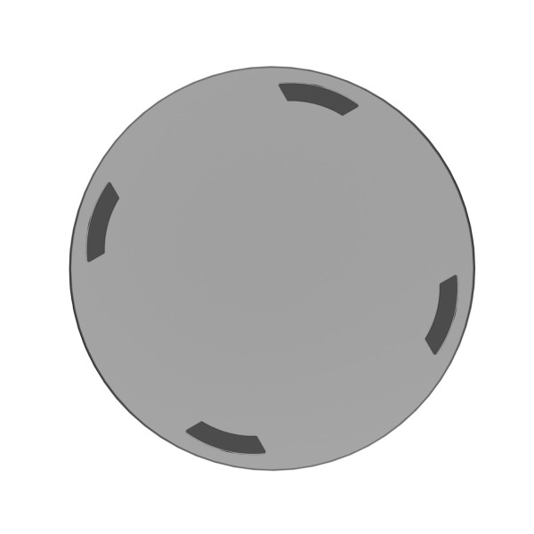 Setty Recycling inductive charger 15W LED silver QRLI-15-LD-07