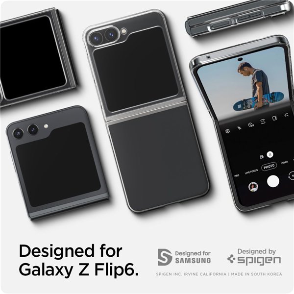 Spigen AirSkin Galaxy Z Flip 6 / 7 FE crystal clear