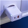 Maxlife MXTC-09-30AC GaN PD QC charger 1x USB-C 1x USB 30W white