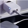 Maxlife MXTC-09-65ACC GaN PD QC charger 2x USB-C 1x USB 65W white