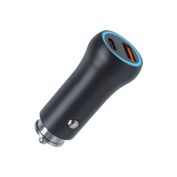 Setty car charger USB-A + USB-C 20W CC-AC-201 black