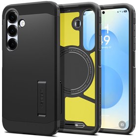 Spigen Tough Armor MagSafe -suojakuori Samsung Galaxy S25+ Plus:lle, musta