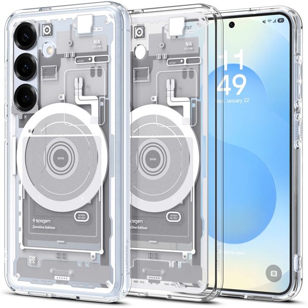 Чехол Spigen Ultra Hybrid MagSafe для Samsung Galaxy S25 Zero One, белый