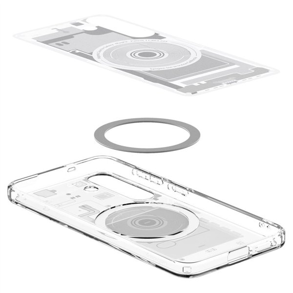Spigen Ultra Hybrid Mag MagSafe case for Samsung Galaxy S25 Zero One White