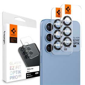 Защитные стекла Spigen Optik Pro Glas.Tr &quotEz Fit&quot Camera Protector, 2 шт. для Samsung Galaxy S25, черные