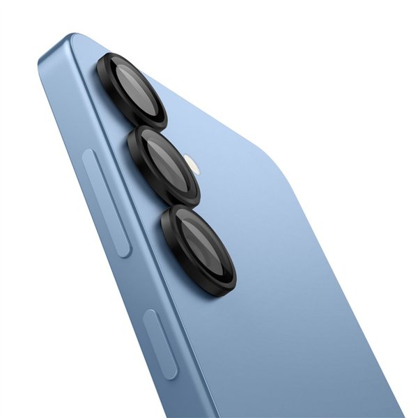 Spigen Optik Pro Glas.Tr "Ez Fit" -kamerasuoja 2 kpl Samsung Galaxy S25:lle, musta