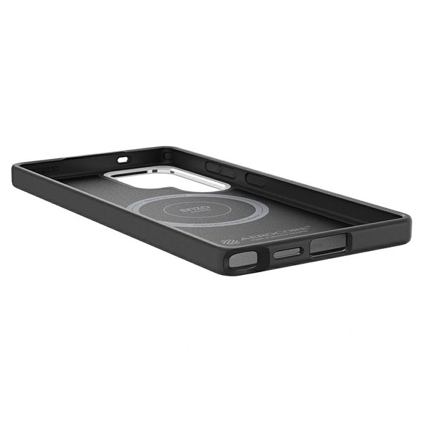 Чехол Samsung Enzo Aramid для Samsung Galaxy S25 Ultra, чёрно-серебристый