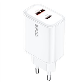 BWOO CDA207 PD 36W wall charger 1x USB-A + USB-C port white