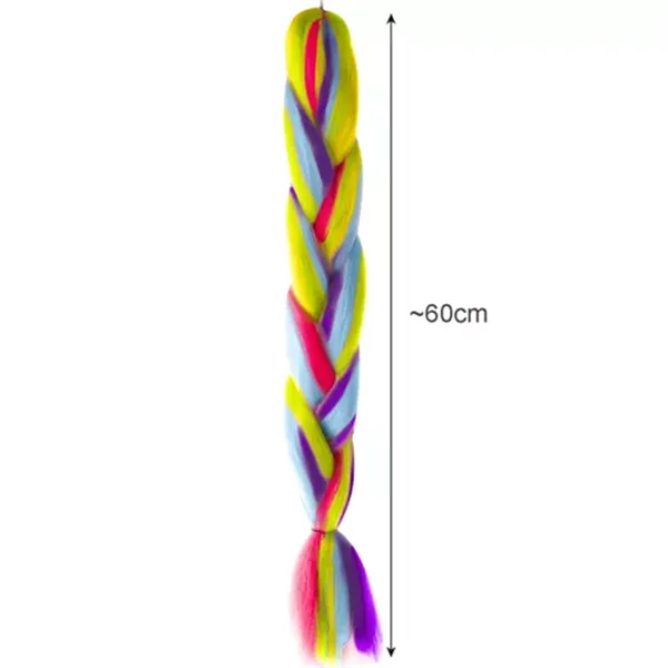 Synthetic hair rainbow braids Soulima 23571