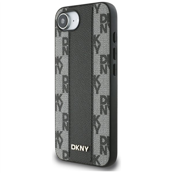 Guess HC MagSafe PU Checkered Pattern case for iPhone 16e Black