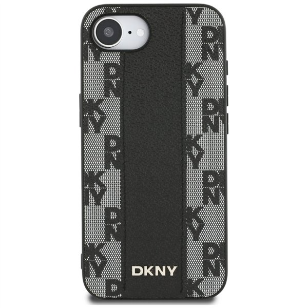 Guess HC MagSafe PU Checkered Pattern case for iPhone 16e Black