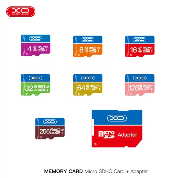 XO memory card 128GB microSDXC cl. 10 + adapter