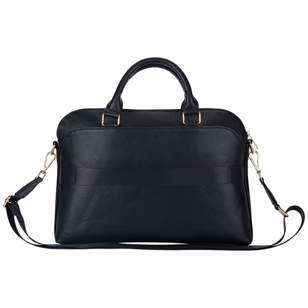 Guess Computer Bag Grained PU Zipper Pocket & Triangle Logo for 15&quot Laptop Black