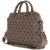 Guess Computer Bag 4G Zipper Pocket & Triangle Logo for 15" Laptop Brown