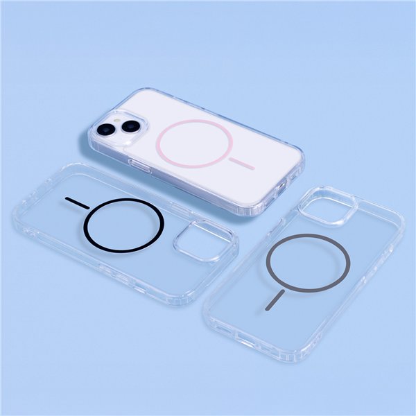 Anti Shock Thin Mag case for iPhone 16 6,1&quot grey