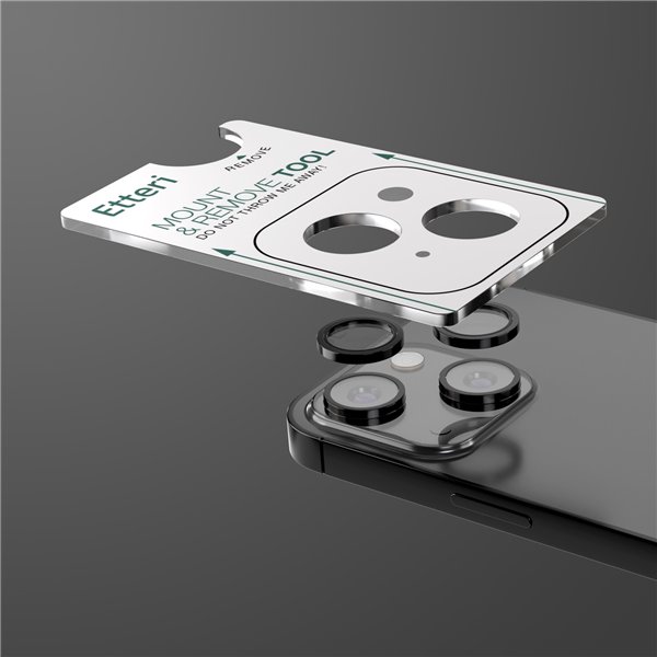 Etteri camera lens protector for iPhone 14 / 14 Plus black