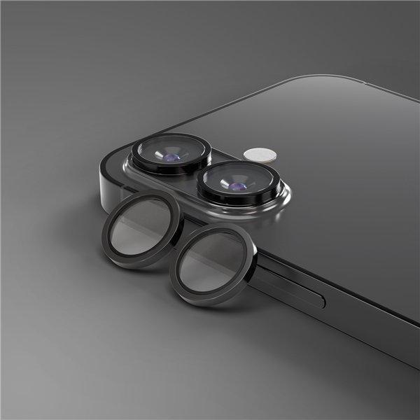 Etteri camera lens protector for iPhone 16 / 16 Plus black
