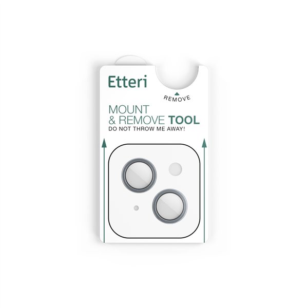 Etteri camera lens protector for iPhone 15 / 15 Plus blue