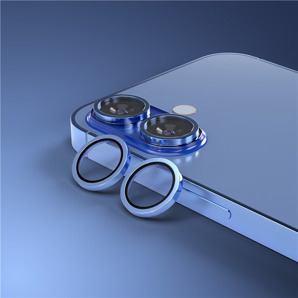 Etteri camera lens protector for iPhone 16 / 16 Plus blue