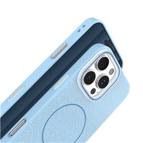 Glitter Thin Mag case for iPhone 17 Air 6,6&quot blue