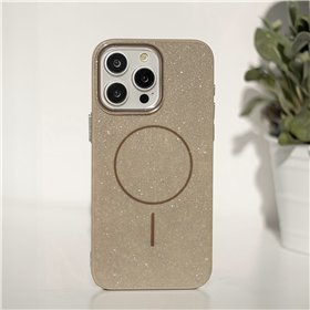 Glitter Thin Mag case for iPhone 17 Pro Max 6,9&quot brown