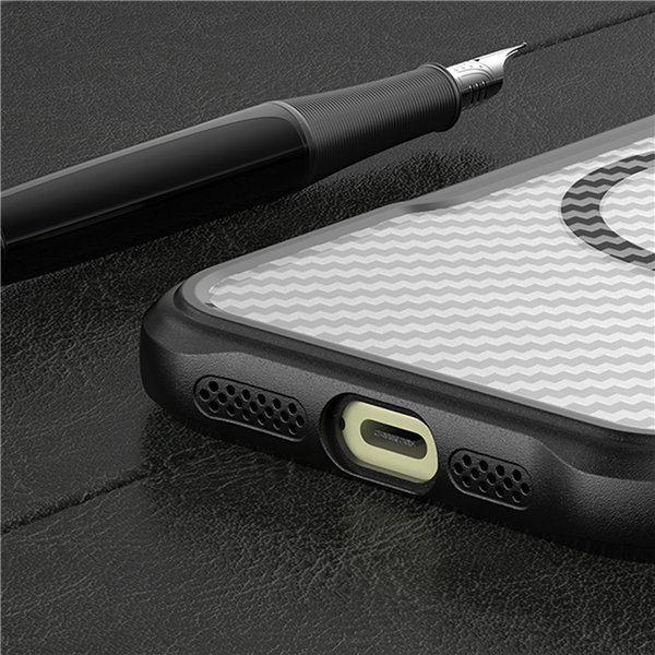 Defender Carbon Mag case for iPhone 17 6,3" black