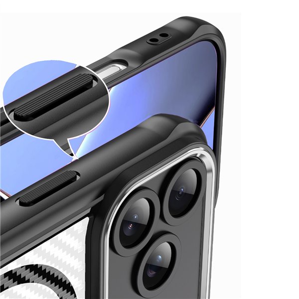 Defender Carbon Mag case for iPhone 17 Pro 6,3&quot black