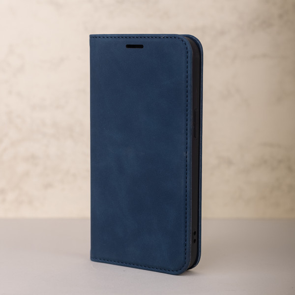 Smart Suede case for iPhone 17 6,3&quot navy blue