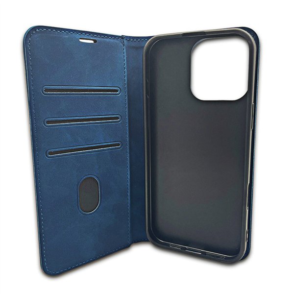 Smart Suede case for iPhone 17 Pro 6,3&quot navy blue