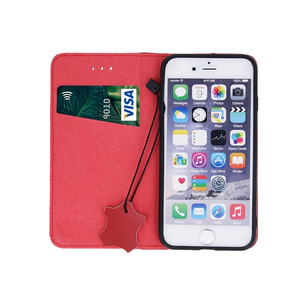 Genuine Leather Smart Pro for iPhone 17 6,3&quot maroon