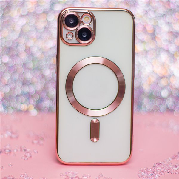 Color Chrome Mag case for iPhone 17 6,3&quot rose gold