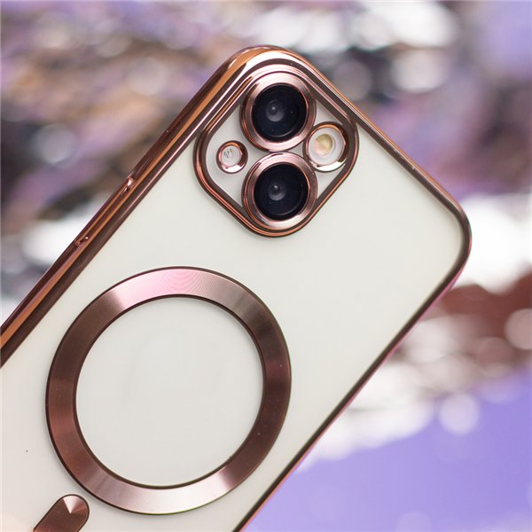 Color Chrome Mag case for iPhone 17 6,3&quot rose gold