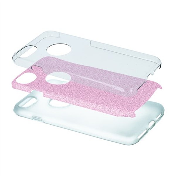 Glitter 3in1 case for iPhone 17 Pro Max 6,9&quot pink