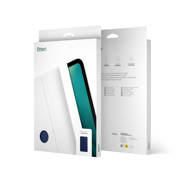 Etteri case for Apple iPad Air 4 2020 / 5 2022 10.9'' / 6 2024 / 7 2025 11'' dark blue