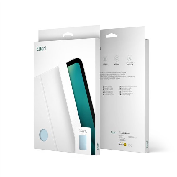 Etteri case for Apple iPad 7 2019 / 8 2020 / 9 2021 10.2'' light blue