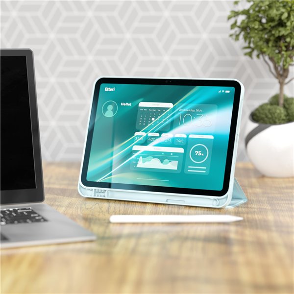 Etteri case for Apple iPad Air 4 2020 / 5 2022 10.9'' / 6 2024 / 7 2025 11'' light blue
