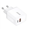 BWOO wall charger CDA182 QC 38W 1x USB-A + 1x USB-C with USB-C C-Lightning cable 1 m black