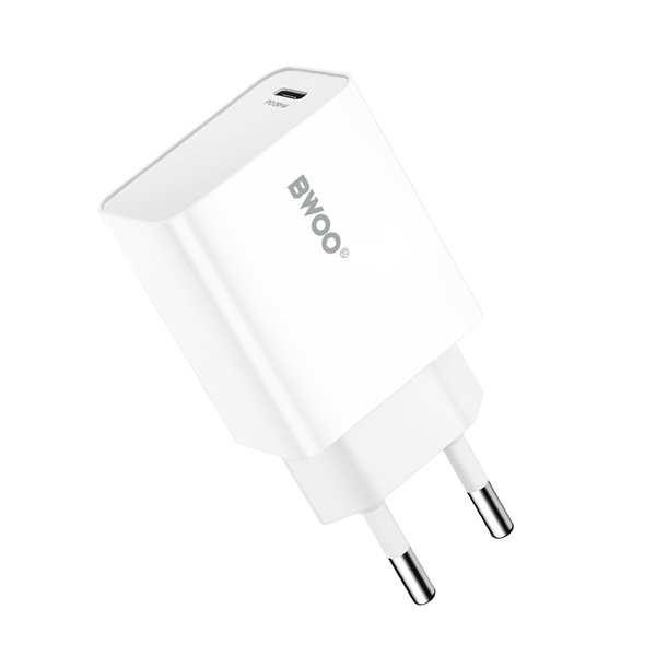 BWOO wall charger 20W CDA226 QC 1x USB-C black