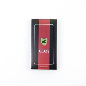 Tempered glass 6D for iPhone 17 Pro black frame 10in1