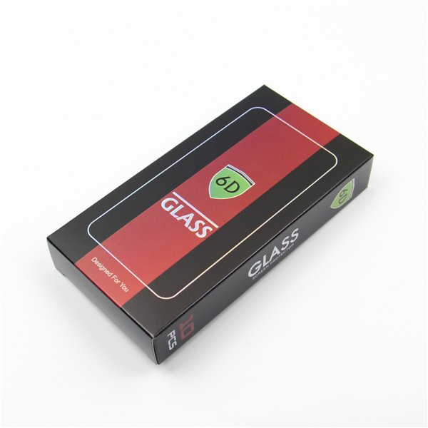 Tempered glass 6D for iPhone 17 Pro Max black frame 10in1